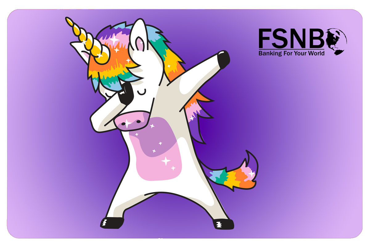 Unicorn debit card
